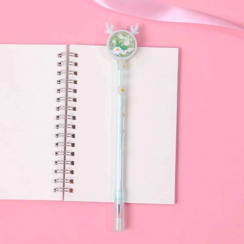 Ручка гелевая с пайетками 0 38 мм 1 шт. | Канцтовары для офиса и дома