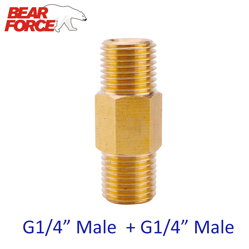 Шайба высокого давления латунный соединитель Адаптер G1/4 Папа + Мужской Купер