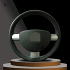 Чехол для руля из искусственной кожи, черный, прошитый вручную, для Volkswagen VW Beetle 2003, 2004, 2005, 2006, 2007, 2008, 2009, 2010