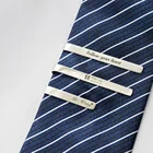 Мужской галстук Sherman из нержавеющей стали, зажим с логотипом на карту, надпись на заказ для отца и парня, Свадебные Рождественские подарки