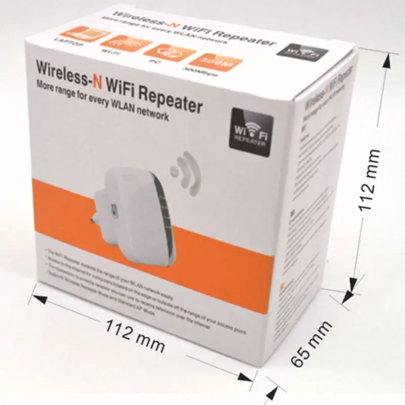 

Mini WiFi Repeater US EU Plug Range Extender Wireless 300Mbps Access Point 2.4GHz High Speed Network Extend Signal Area