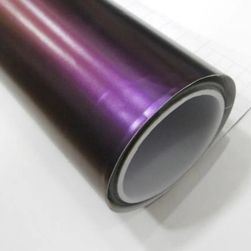 

For Car Body Sticker Chameleon Vinyl Wrap Color Changing Film to Blue Car DIY Decal Auto Exterior Styling For 30X152CM Purple