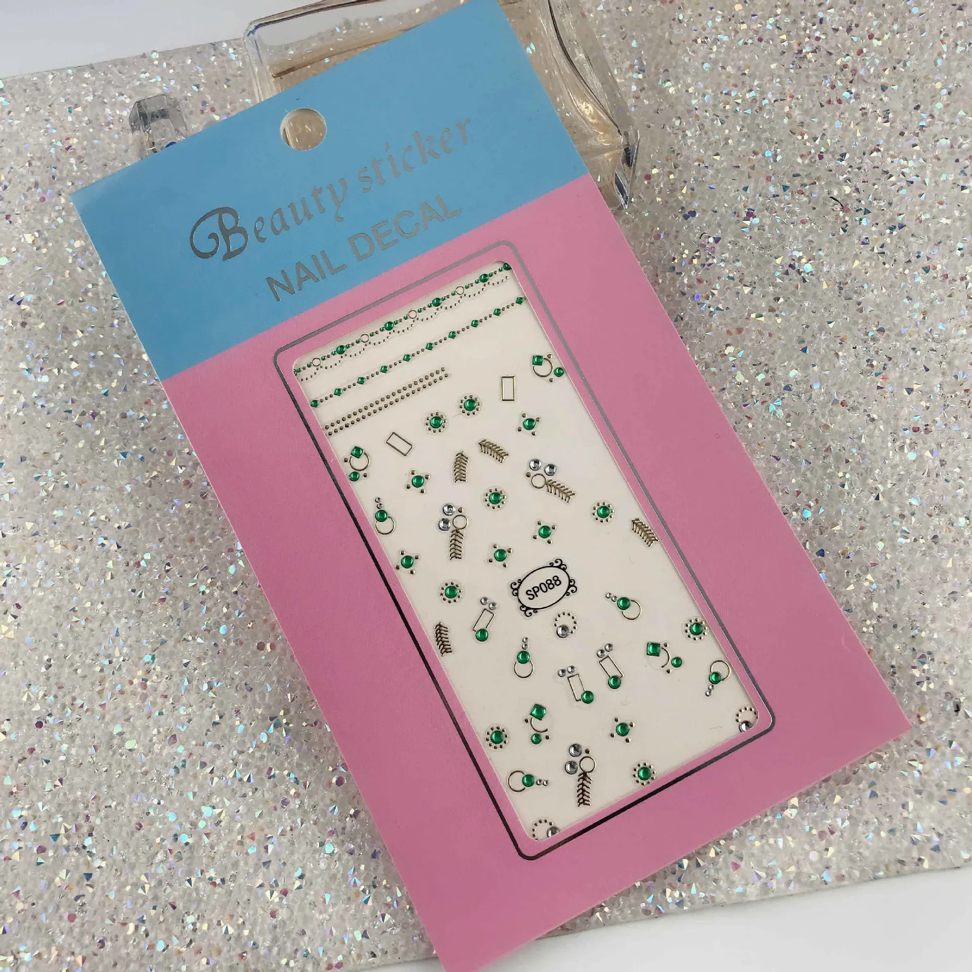 56 стили 3D арт наклейки для ногтей высокого качества разноцветные Цвет Цветы