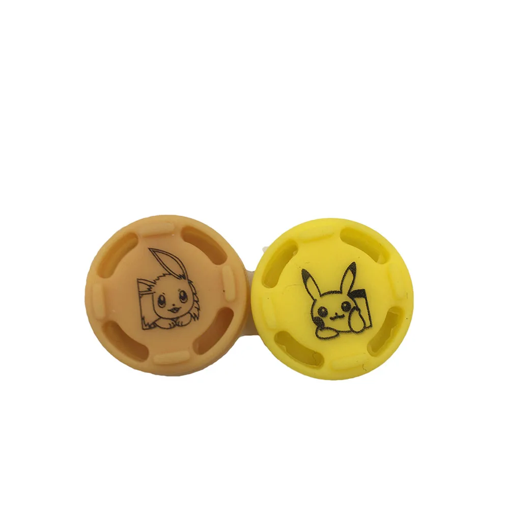 Yellow P And Brown E Защитная накладка набор джойстик аналоговый стик-накладка Крышка для nintendo Switch Joy-Con контроллер - Цвет: Yellow P And Brown E