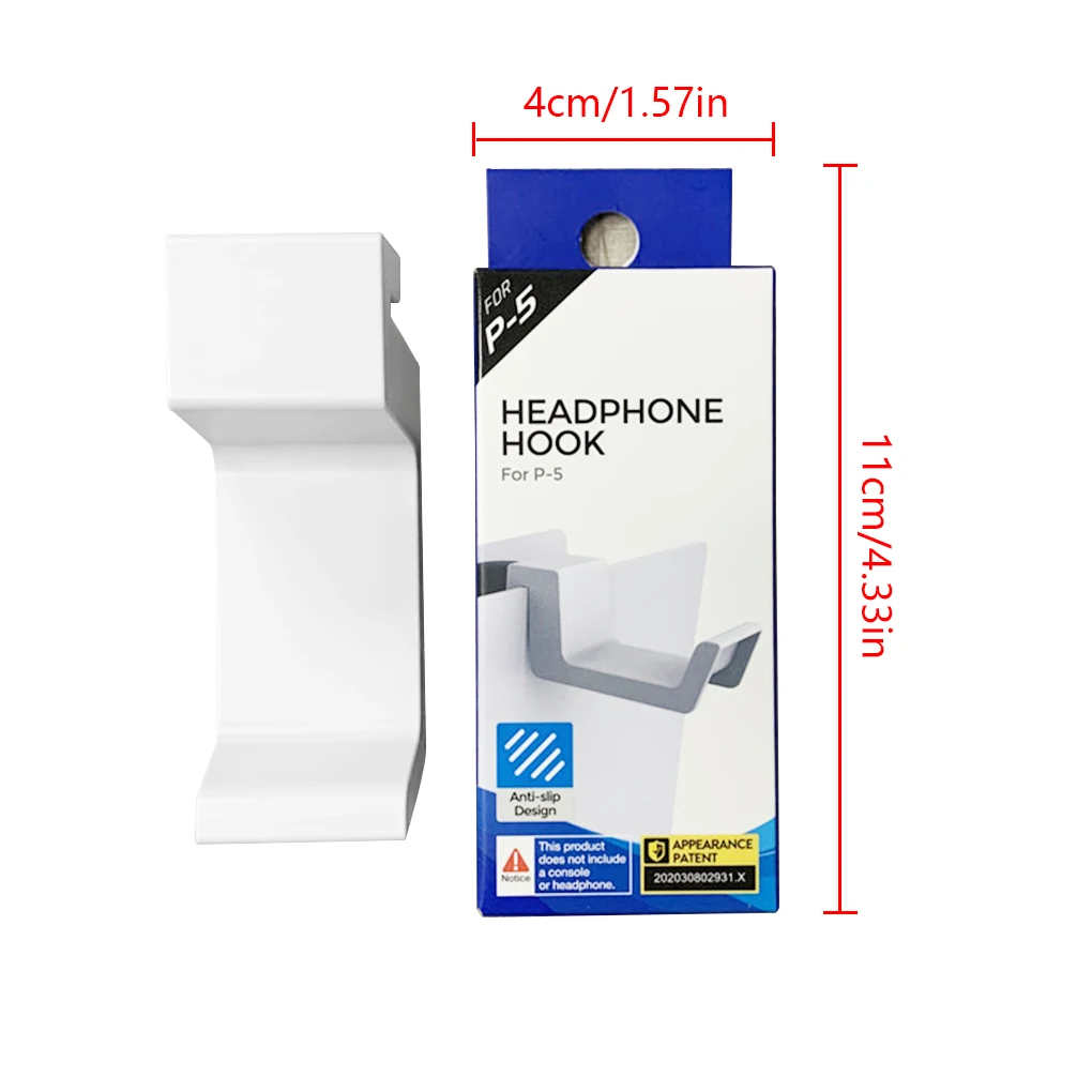 

For PS5 Earphone Hook Holder For PS5 Game Console Hanging Bracket Headset Storage Rack Headset Stand Replacement