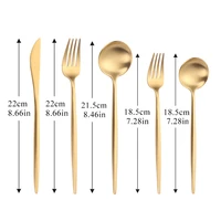 golden cutlery set stainless steel cutlery set 1810 stainless steel tableware set for party knives spoons forks dinnerware set