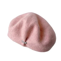 australian wool beret women warm in autumn and winter painter%e2%80%99s cap art drape knit air hostess hat fashion