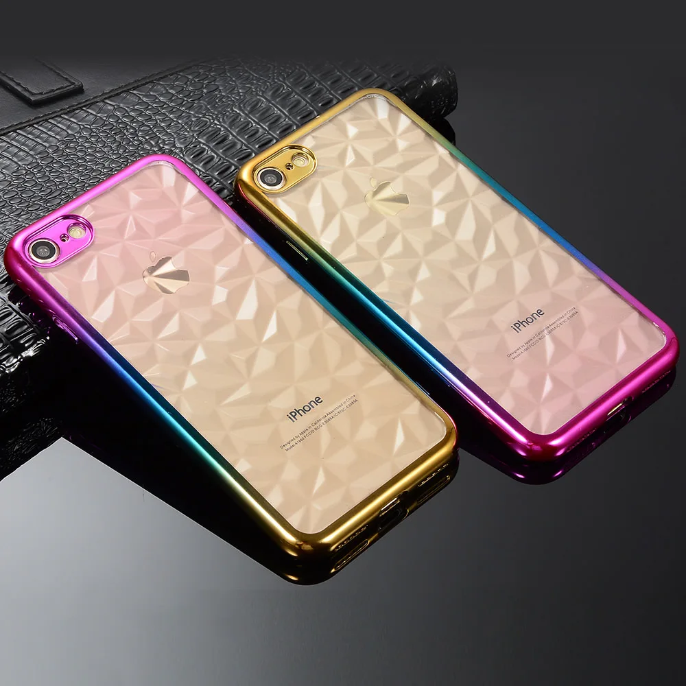 L-FADNUT винтажный прозрачный градиентный чехол для iPhone X Xr Xs Max тонкий бампер 7 8 6 6S Plus