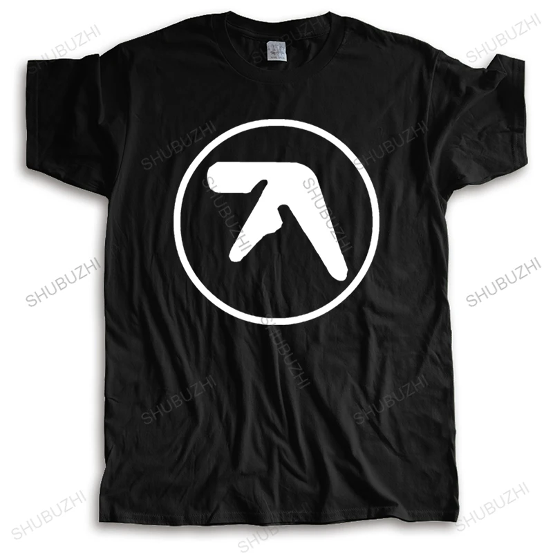 Модная мужская черная футболка Aphex с двойными короткими рукавами Мужская принтом