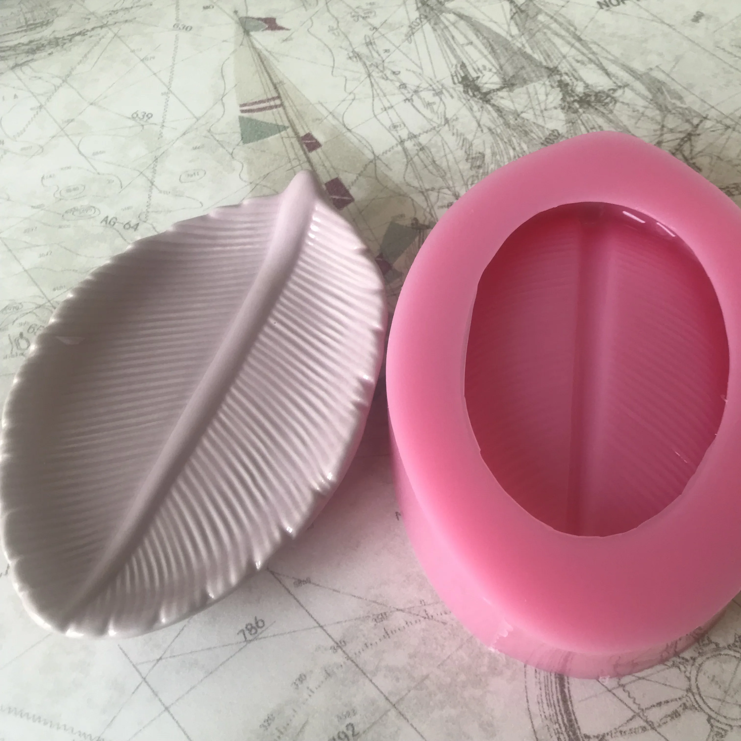 

3D Tree Leaf Holder Soap Tray Molds Food Grade Silicone Cake Chocolate Resin Craft Mould Cement Clay Craft Mould