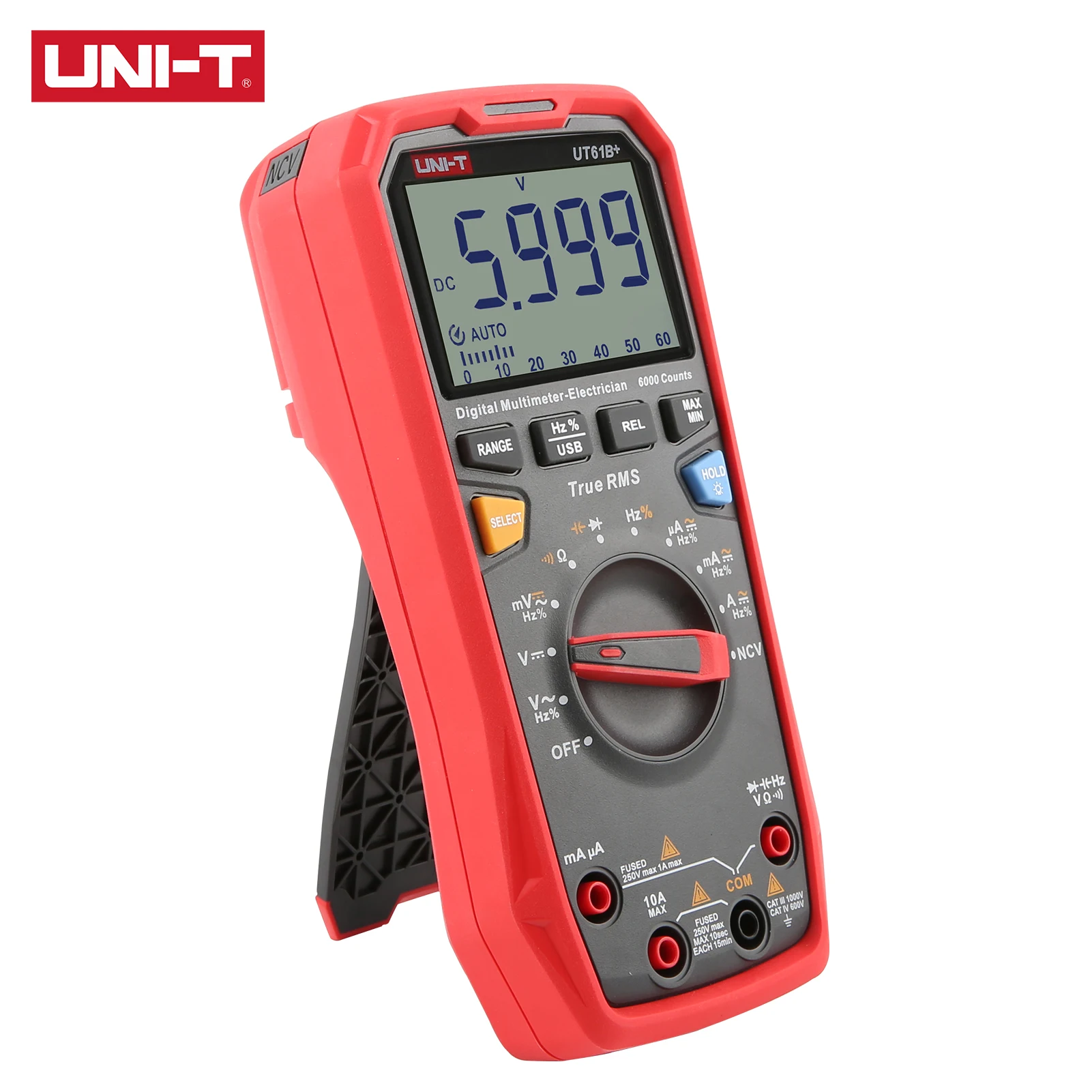 UNI-T UT61B + UT61D цифровой мультиметр 1000V True RMS C/DC Напряжение переменного тока
