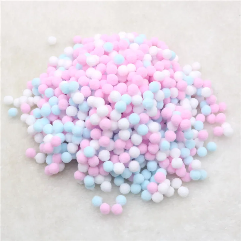 

500 Pcs/ Bag Multi Colors 8mm Pompoms Balls for DIY Party Home Garden Wedding Decoration Garment Sewing Kids Toys Accessories