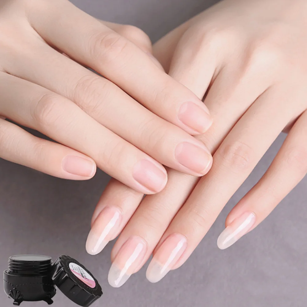 

Fiberglass Nail Extension Fiber Tips DIY Manicure Salon Tool Set with Glue Brush MPwell