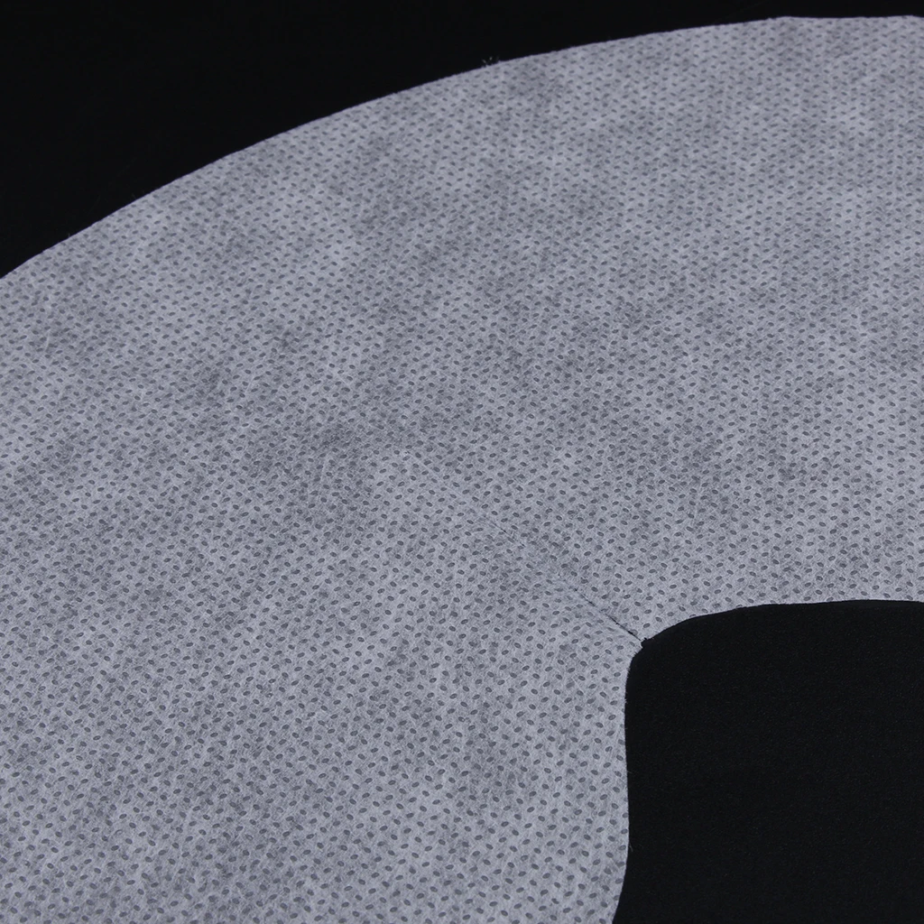 

100 Pcs Non-Woven Disposable Massage Table Face Breath Hole Cover White