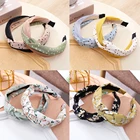 Ободок для волос Женский, с марлевым цветком, с принтом, T1FG702