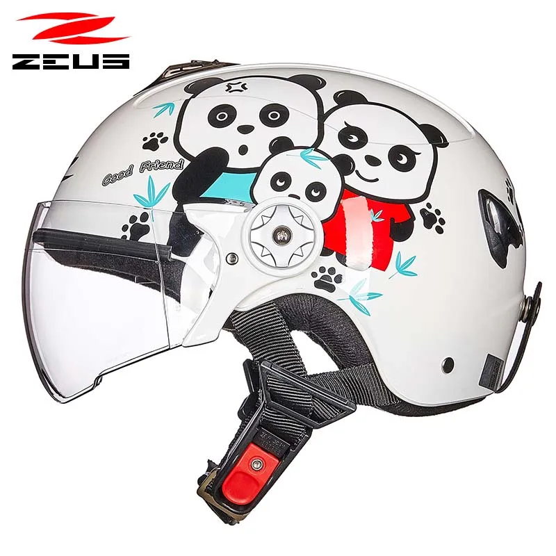 Детский мотоциклетный шлем loveliness с пандой для мальчиков и девочек|helmet for|zeus helmetzeus