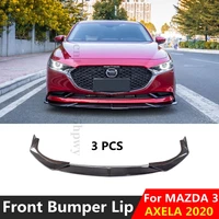 front bumper abs splitter lip diffuser spoiler lip guard cover trim for mazda 3 sedan axela 2020 tuning accessories body kit