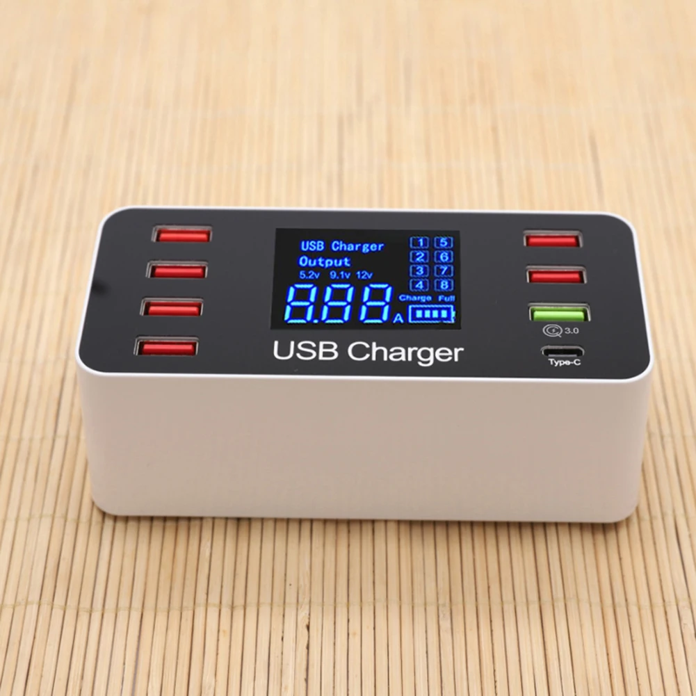 Зарядное устройство USB 3 0 8 портов А 40 Вт QC 0|Зарядные устройства для телефонов| |