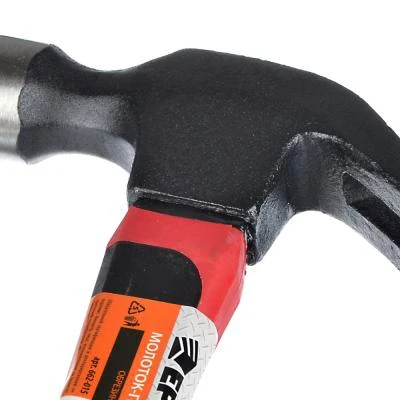 ERMAK Nail hammer 335mm rubberized handle 500ghand tools hand building | Инструменты