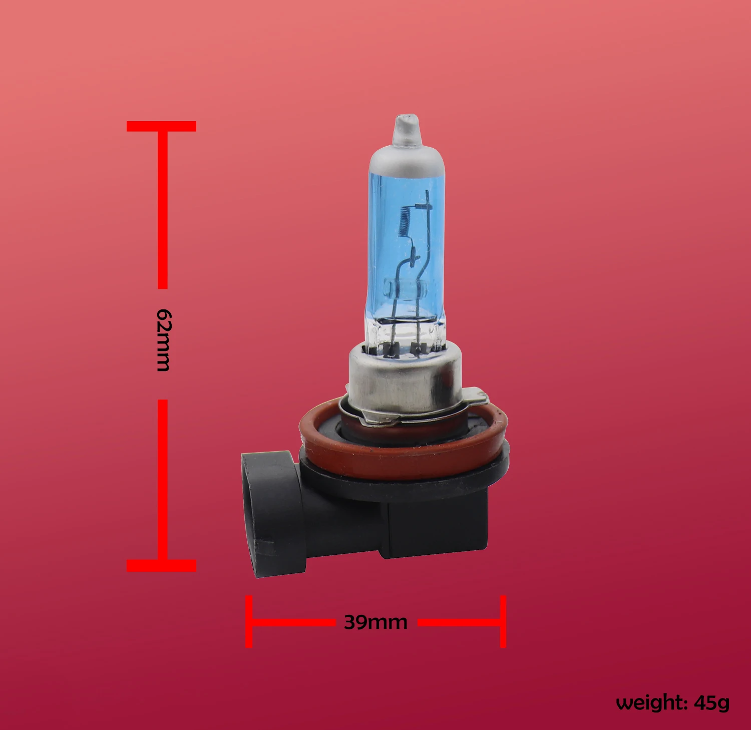 2pcs H11 12V 55W Xenon Halogen Blue car Headlight Fog Quartz Glass 5000K-6000K Light Lamp Bulbs | Автомобили и мотоциклы