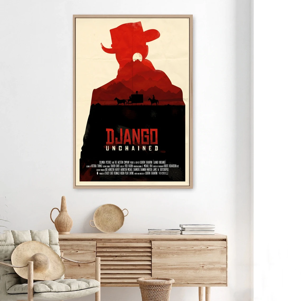 Django Unchained a Квентин Тарантино постер фильма обложка холст печать индивидуальный