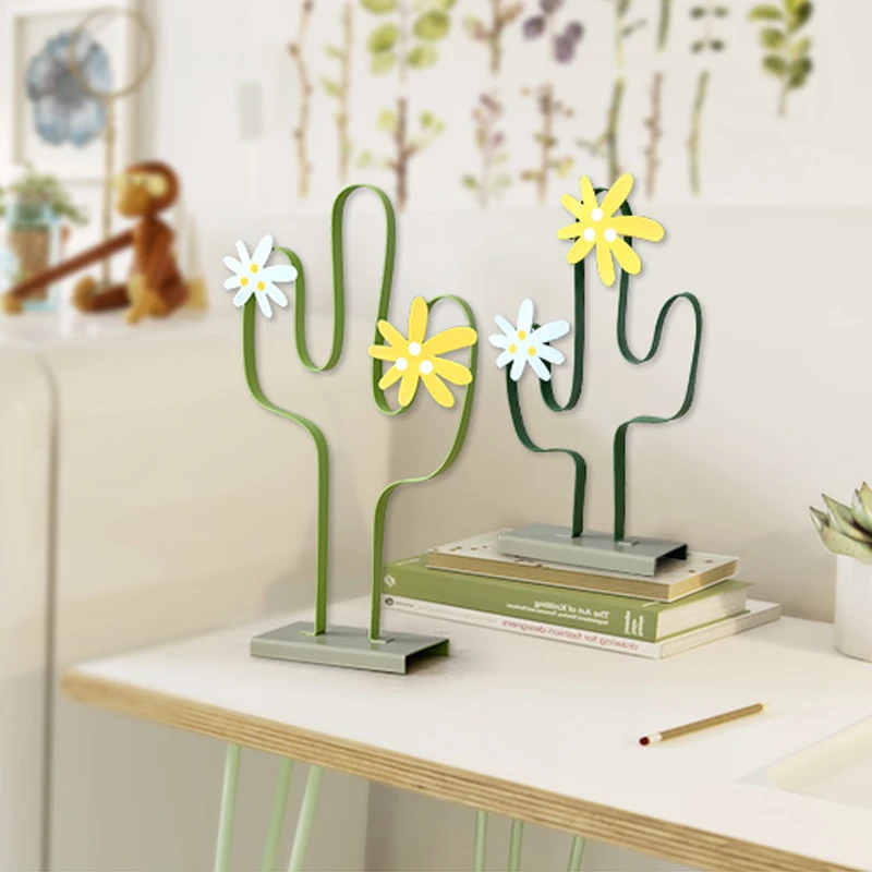 Металлический Железный кактус полые модели искусственное ремесло модная мебель