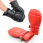 Мягкие связывающие перчатки для щенков, наручники, бондаж для БДСМ, из искусственной кожи игр, секс-игрушки для пар, роль раба