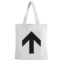 shopping bag canvas bag picture print canvas bag fashion casual bag white handbag shoulder bag fashion environment friendly bag