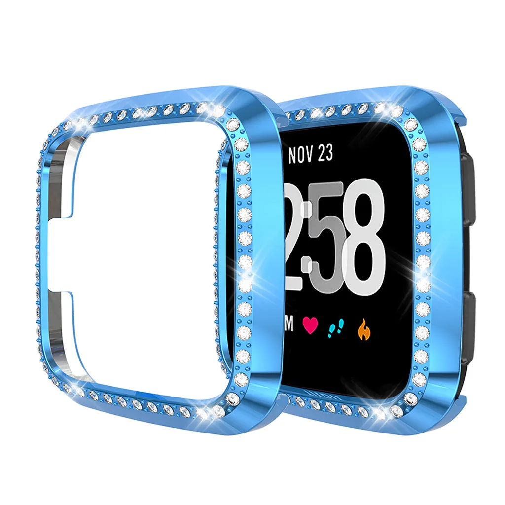 Ультратонкая Роскошная Прозрачная защитная крышка для экрана рамка часов Fitbit