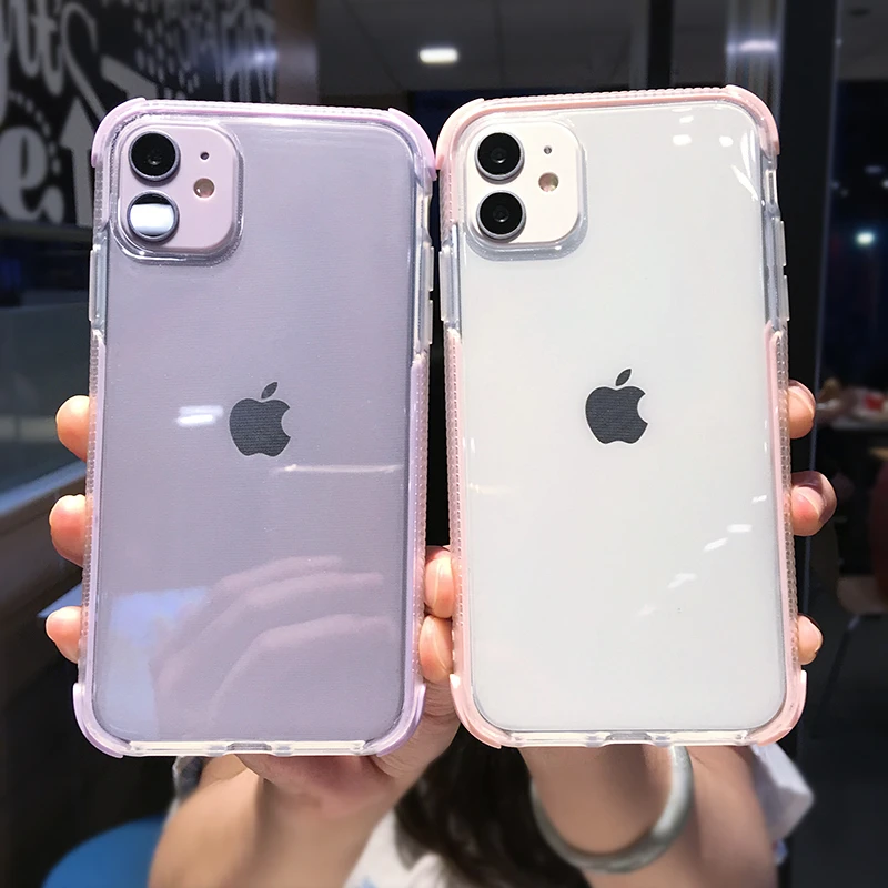 

Full Body Clear Case For iPhone 12 11 Pro Max X XS XR XS Max 11 7 8 6s 6 Plus Dual Layers Shockproof Transparent Soft Back Cover