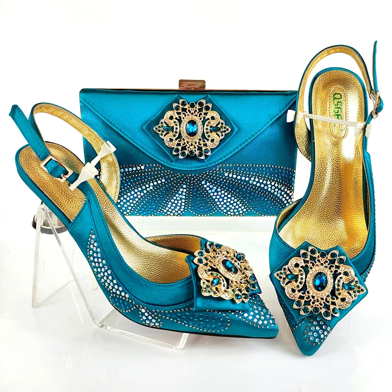 

doershow Italian Matching Shoe and Bag Set Italian Shoes with Matching Bags High Quality Wedding Shoes and Bag ! SJU1-15
