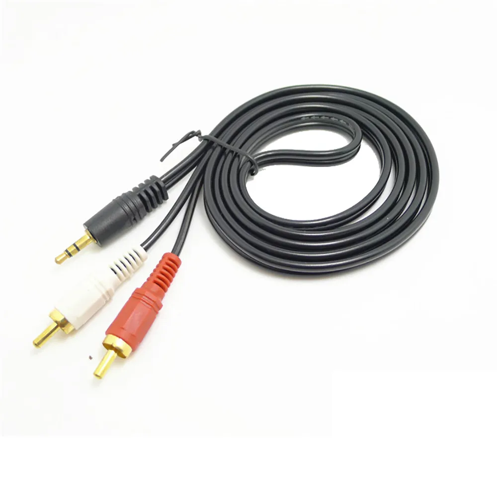 1 5 м футов Y 3 мм штекер к двойному 2RCA разъем кабель стерео ПК аудио сплиттер Aux