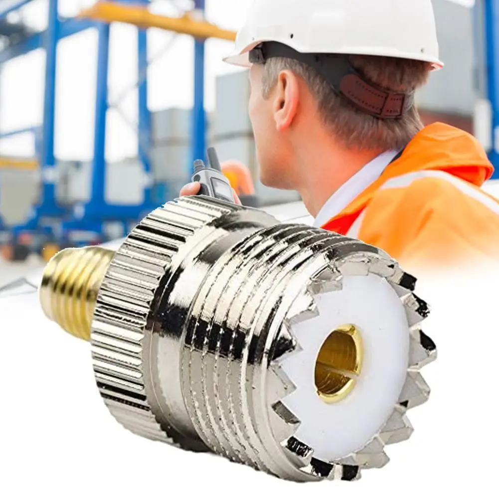 

1pc Jxrf Connector Sma Female To Uhf Female So239 Sl16 Adapter Walkie-talkie Antenna Adapter B5t3