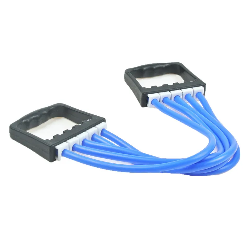 

Profession Resistance Chest Expander Strong Cable Band Puller Exercise Fitness Can Removable 5 Latex Tube Spring Exerciser