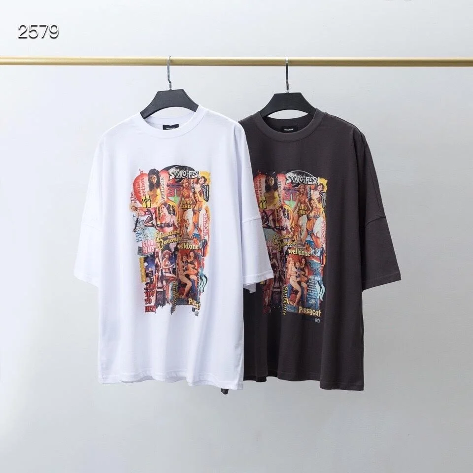 

Мужские летние сделано черного цвета в стиле «граффити», с короткими рукавами, Свитшот в стиле хип-хоп Харадзюку Японская уличная одежда дл...