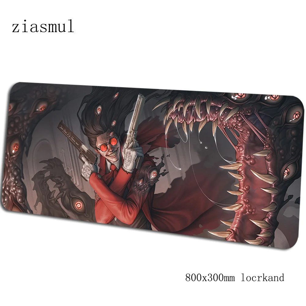 Hellsing коврик для мыши 800x300x3 мм, компьютерный коврик для мыши, геймерский геймпад, ПК, толстый игровой коврик для мыши, офисный коврик для мыши - Цвет: pattern 4