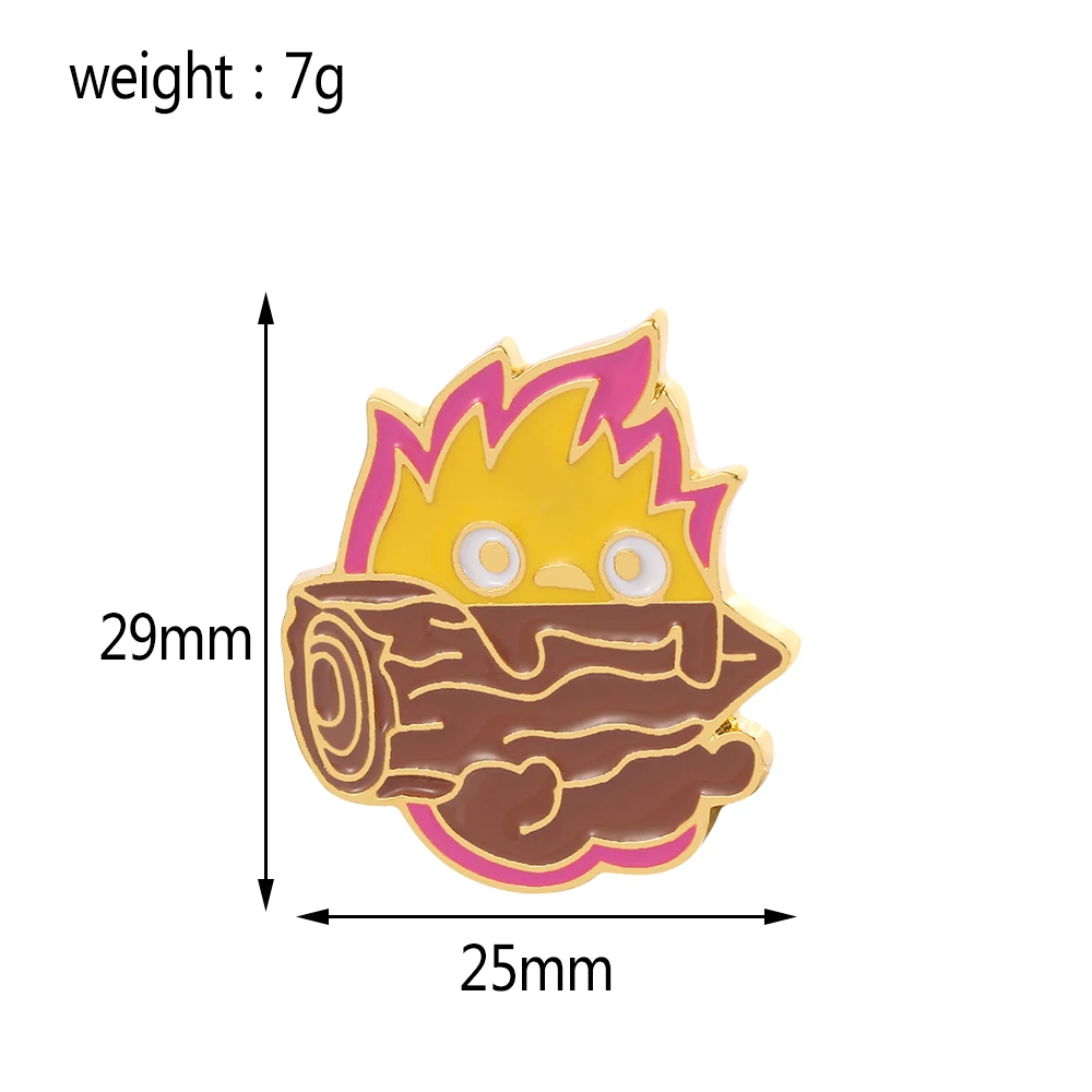 Значок с эмалью ходячие замки милый мультяшный волшебник брошь в виде медали