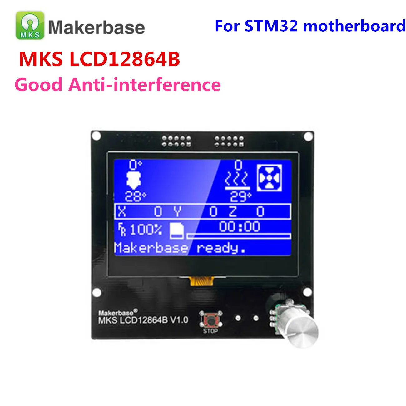 3D принтер дисплей Блок lcd 12864 контроллер Reprap 12864 lcd MKS lcd 12864A экран lcd модуль для MKS gen v1.4 GEN_L материнская плата