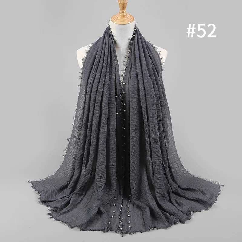 Пузырьковый Простой макси-шарф шаль модный мусульманский хиджаб вуаль шарфы