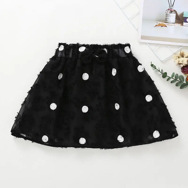 

2020 new spring autumn summer Girls Kids bow dot skirt comfortable cute baby Clothes Children Clothing