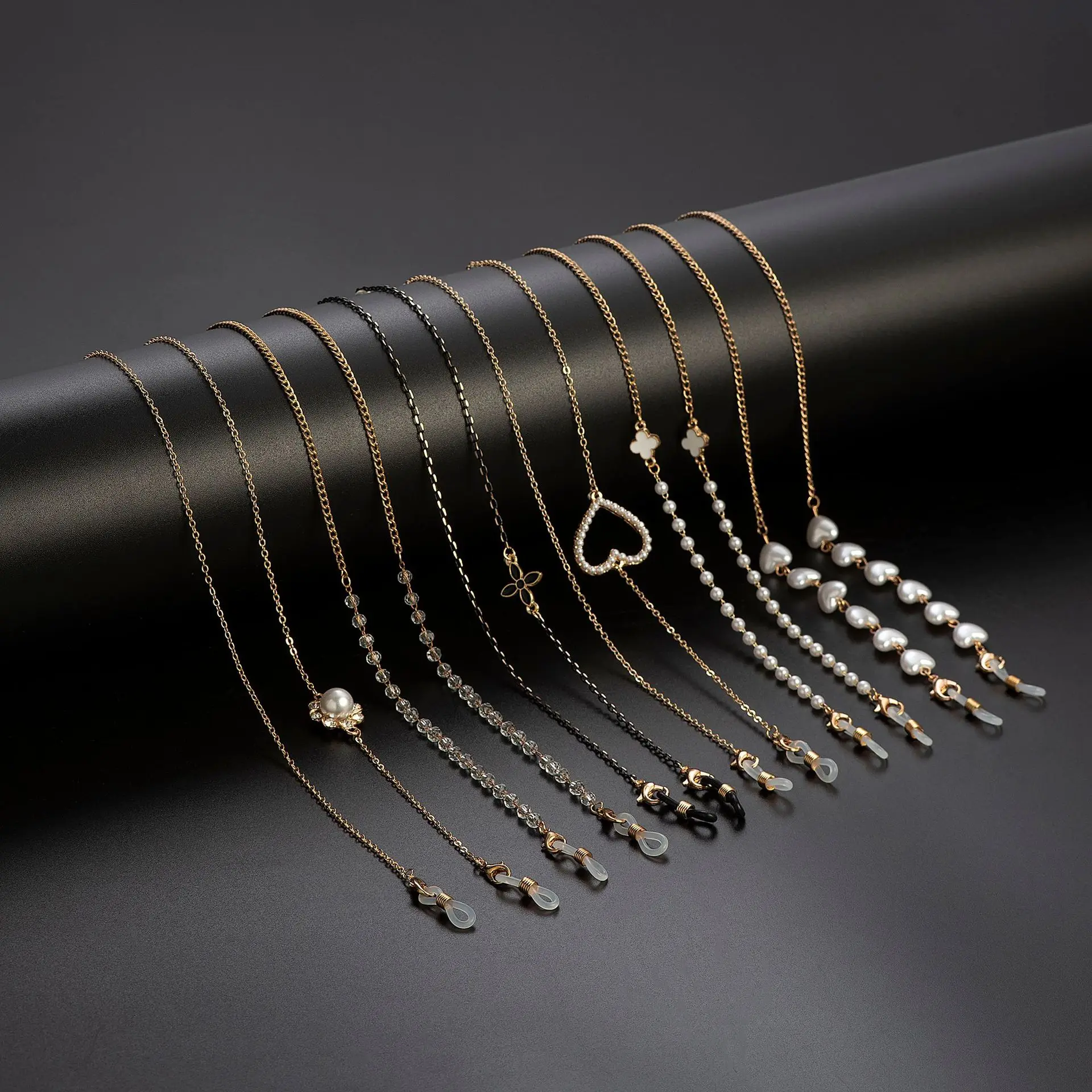 

Модная цепочка для очков с гальваническим покрытием, металлическая медная противоскользящая цепочка для маски