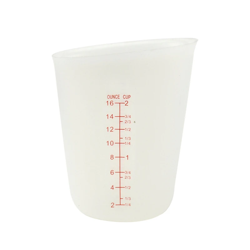 

Baking Metering Cup Silicone Visual Scale Metering Cup 500ml 250ml Measuring Cups Diy Baking Tool Kitchen Supplies
