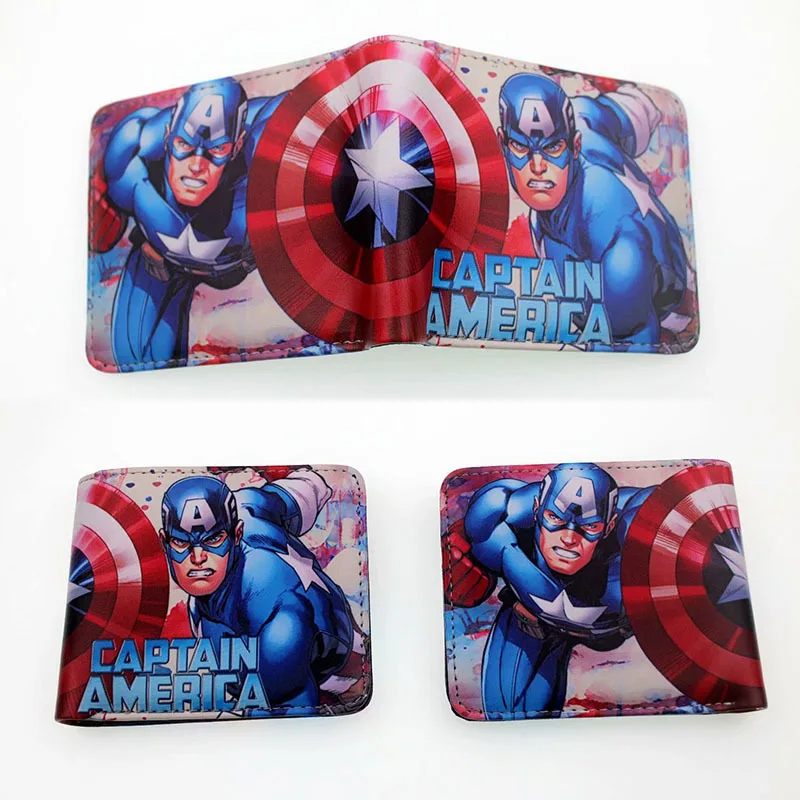 Мужской кошелек с рисунком из мультфильма сумки для денег id окно карман на молнии