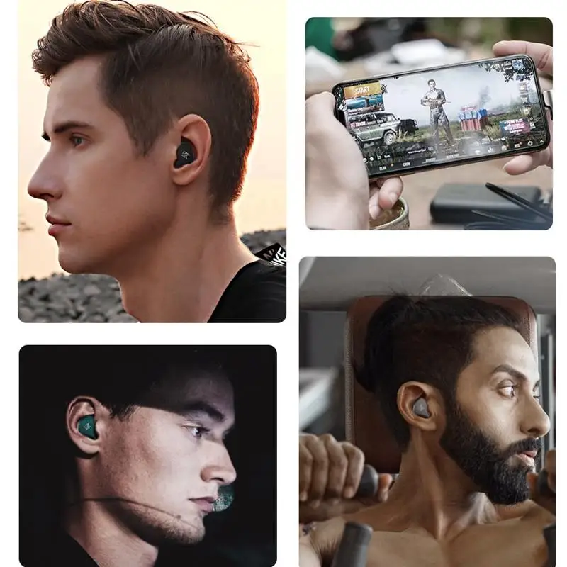 наушники беспроводные KZ S1 TWS bluetooth 5 0 HiFi динамические сбалансированные арматурные