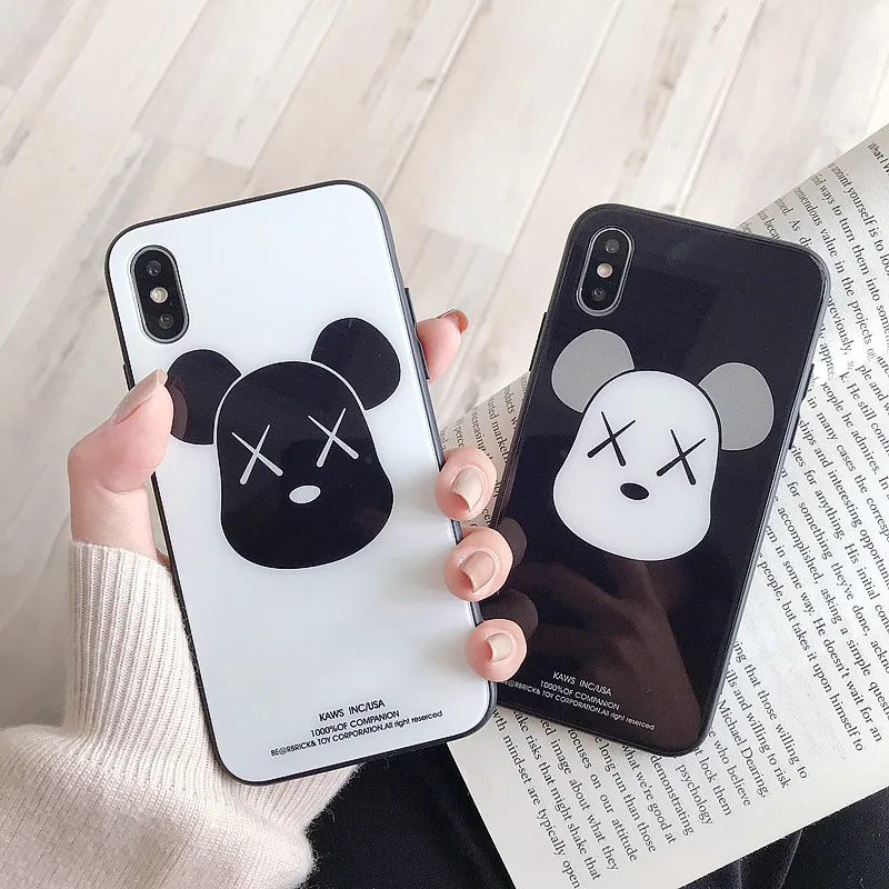 Чехол BONVAN из закаленного стекла для huawei Y6 Y7 Pro 2019 жесткий чехол с мультяшным