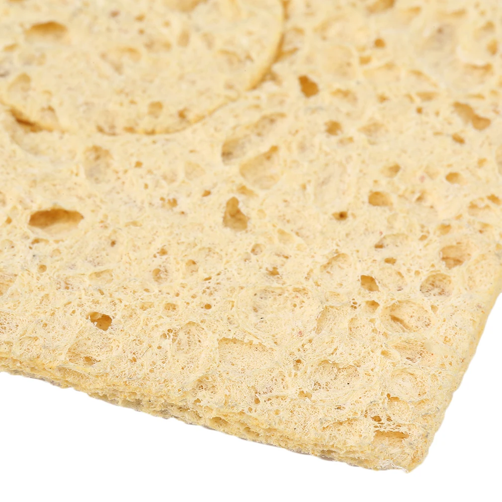 Желтый 1 шт. паяльник наконечник сварочная Чистящая губка для 936 изысканный