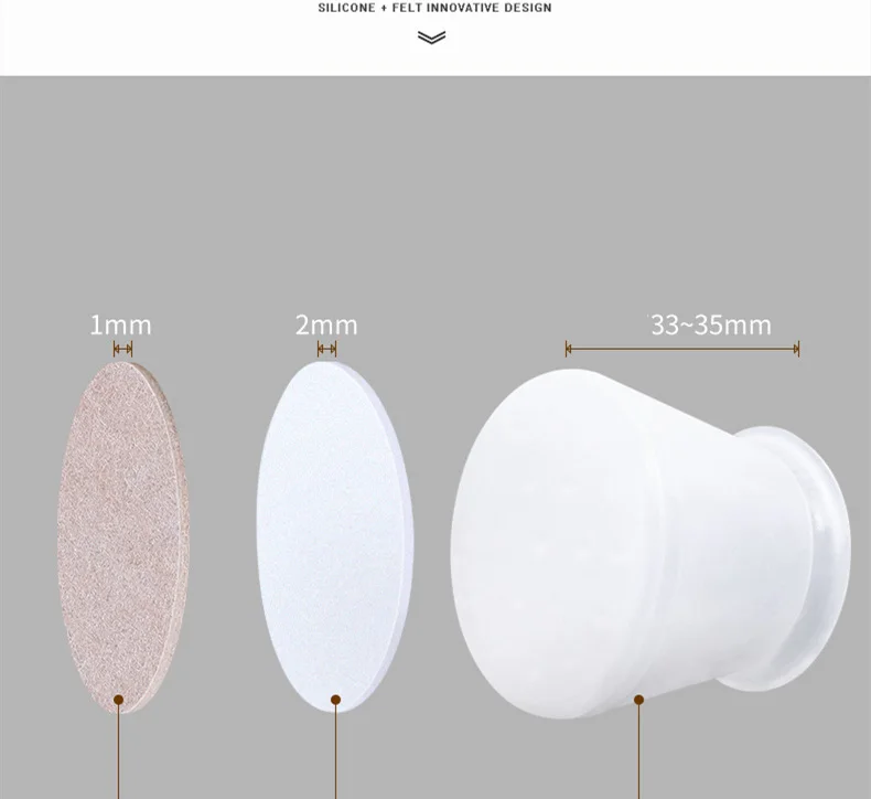 200 шт./лот Улучшенный силиконовый защитный чехол для стола и стула износостойкий