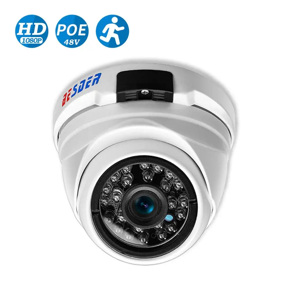 BESDER 2 8 мм металла купольная IP камера Камера HD 1080P 960 720 безопасности Открытый