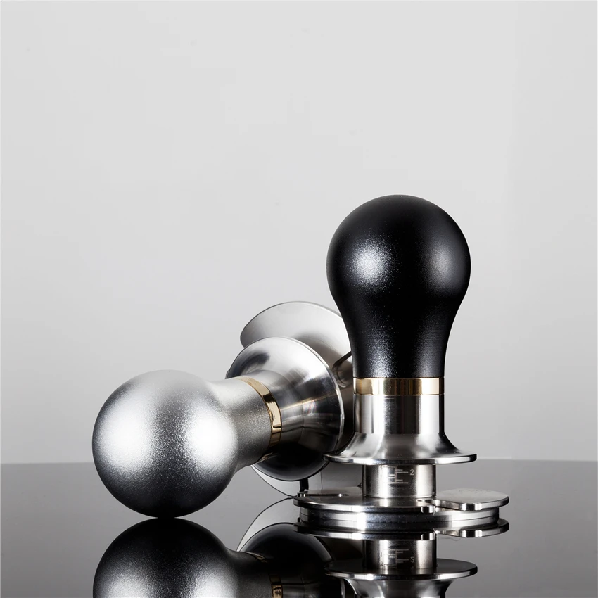 58 мм Эластичный регулируемый Темпер для кофе 304 Φ плоский/резьбовой пресс молоток