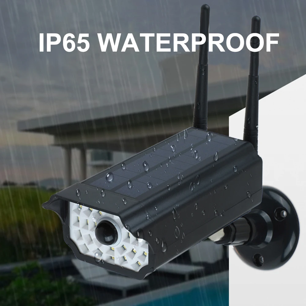 Солнечный светильник RIR с датчиком движения поддельная цилиндрическая камера